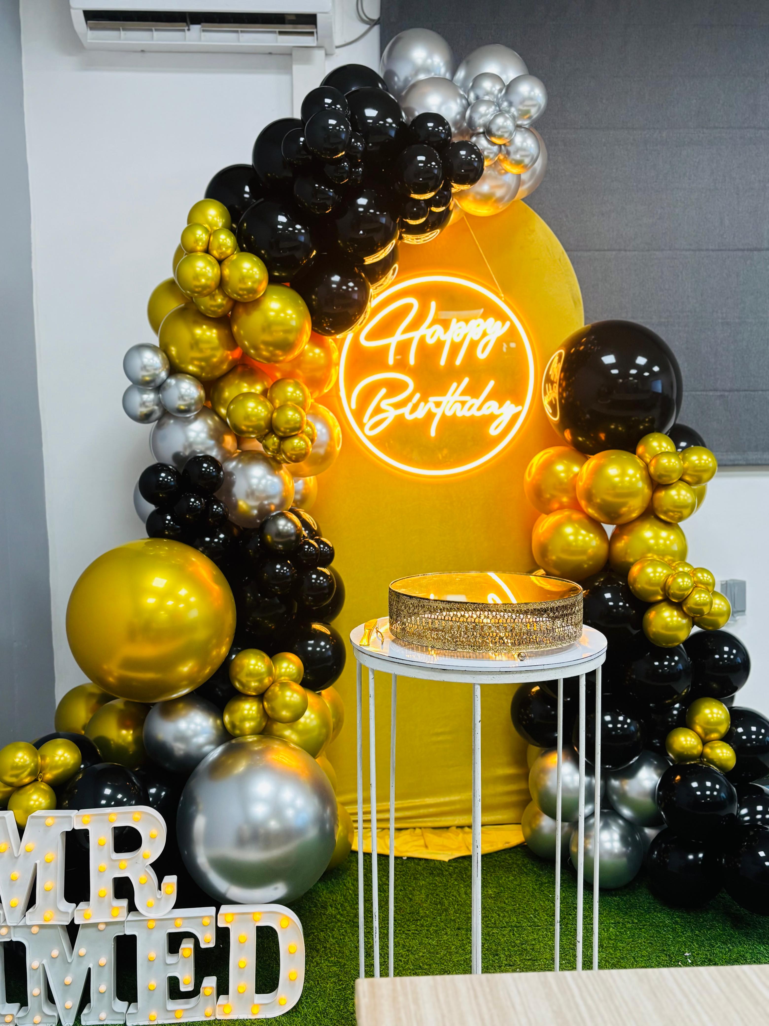Gold & Black — event decoration design in Sri Lanka