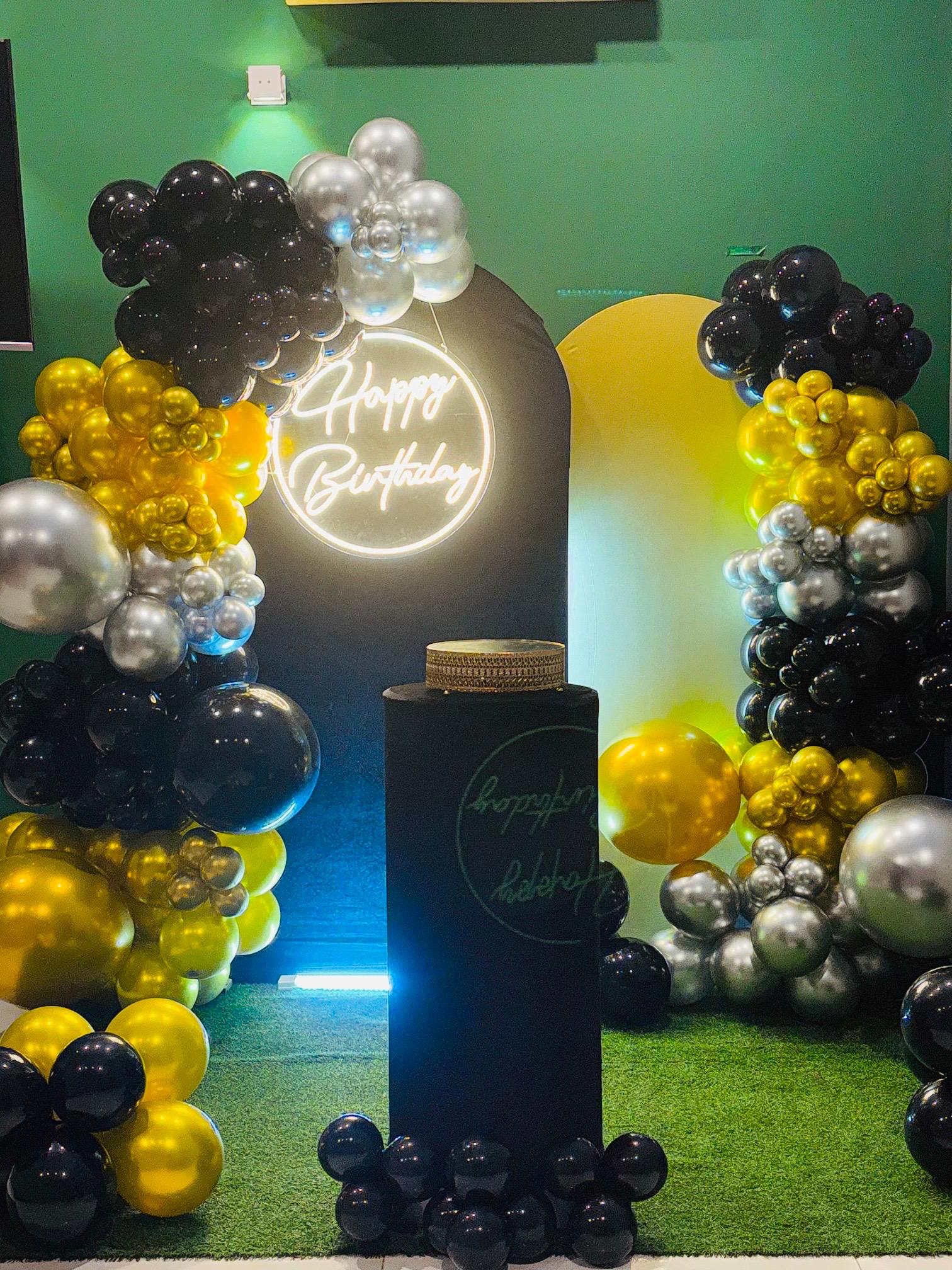 Gold & Black — event decoration design in Sri Lanka
