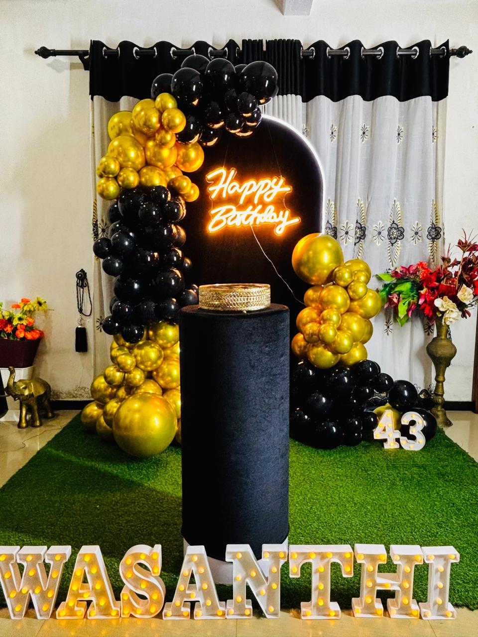 Golden — event decoration design in Sri Lanka