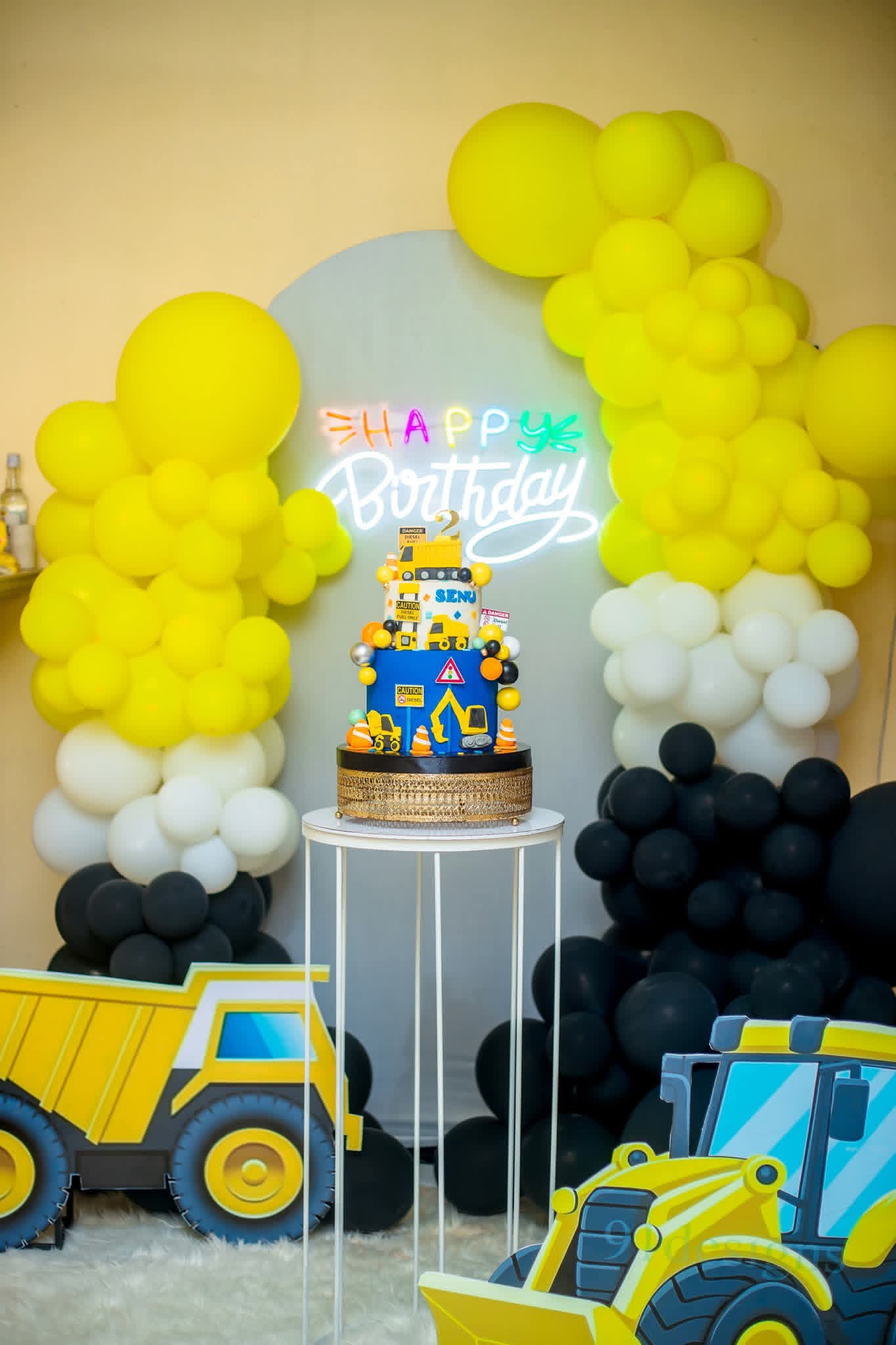 Backhoe — event decoration design in Sri Lanka